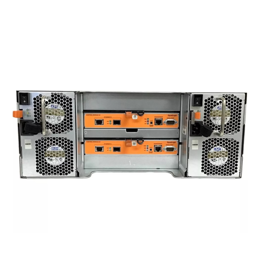 Dell EqualLogic PS6110 24LFF 4U SAN Storage Array (x2 MYNPK PSU 1080W &amp; x2 M1G5N Type 14 Controller)