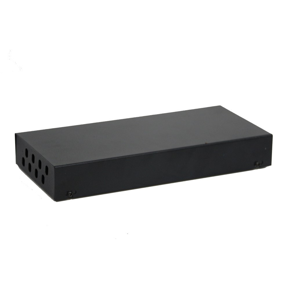 Cajas superficie F.O. para 8 conectores ST simplex metal