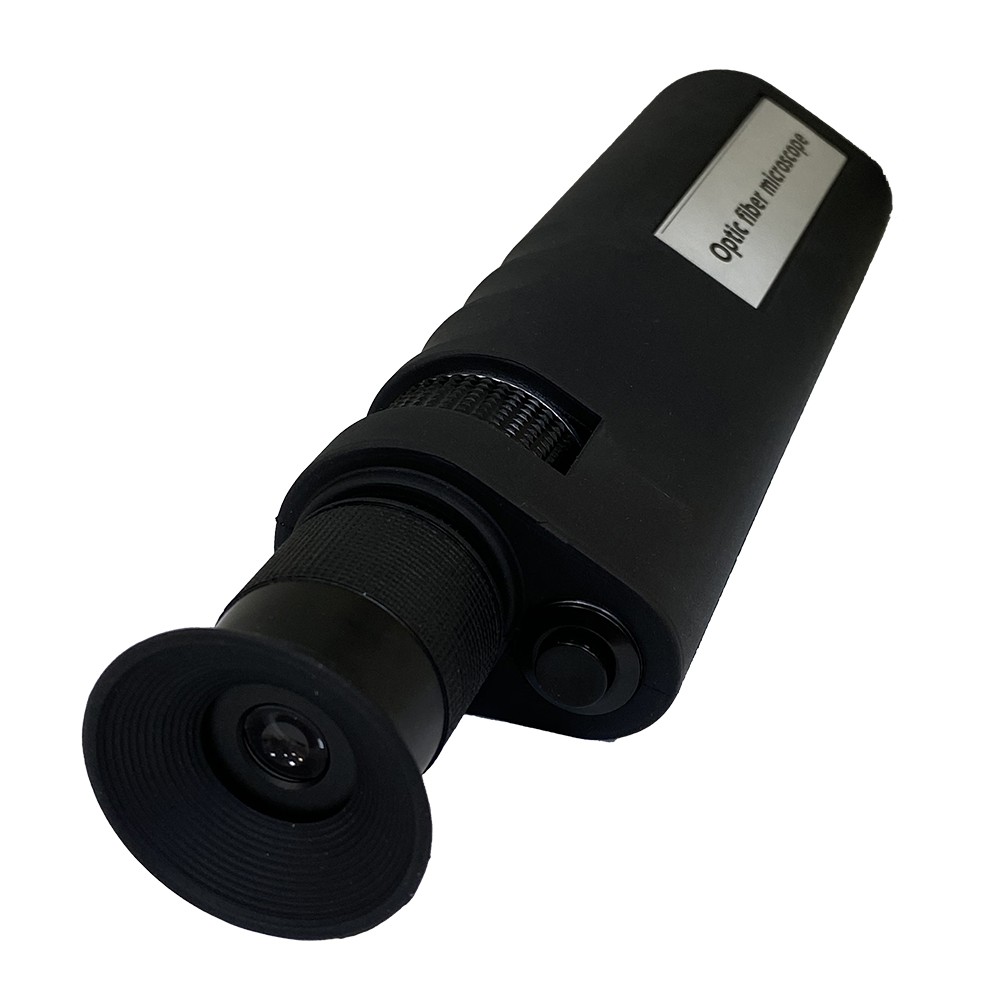 Microscopio para F.O., 400 aumentos
