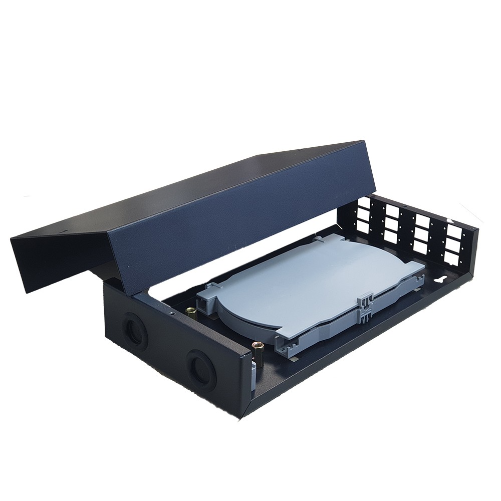 Cajas superficie F.O. para 12 conectores SC simplex o LC duplex metal