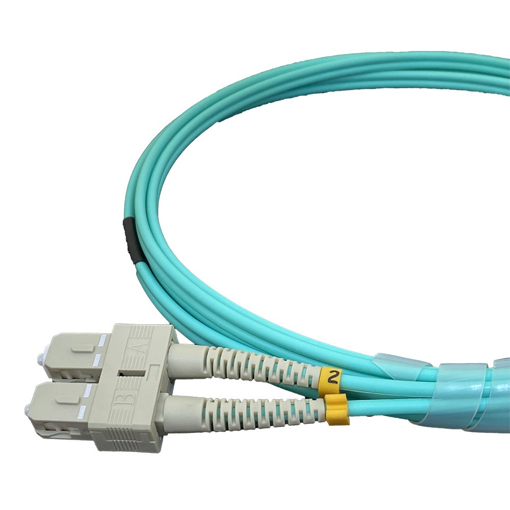 Latiguillo F.O. duplex, OM3 MM 50/125 μm SC-UPC / LC-UPC, 2Mt