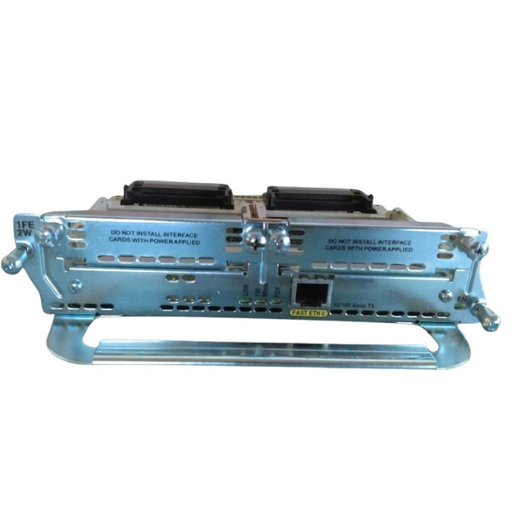 Cisco Network Module with One-Fast Ethernet and Two-WIC slots