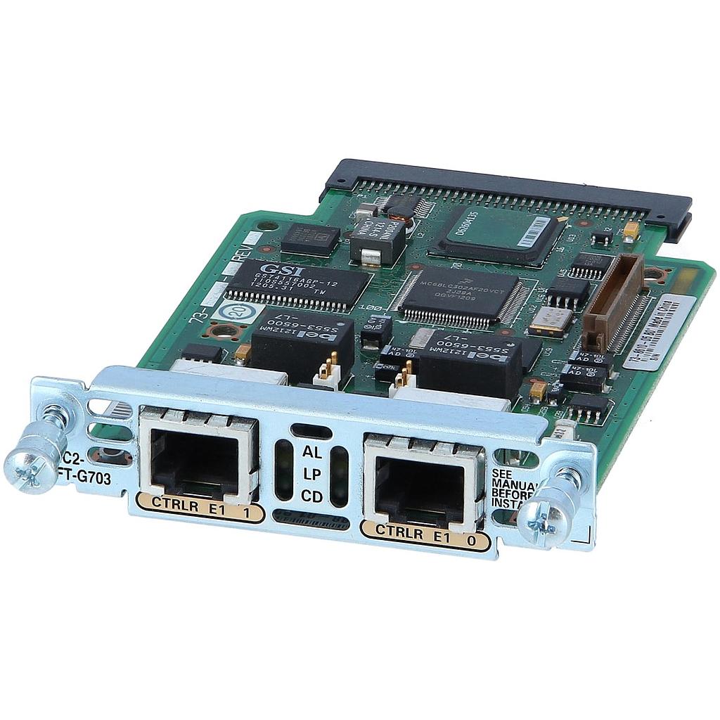 Cisco 2-Port Multiflex Trunk Voice/WAN 2nd Generation Interface Card - G.703