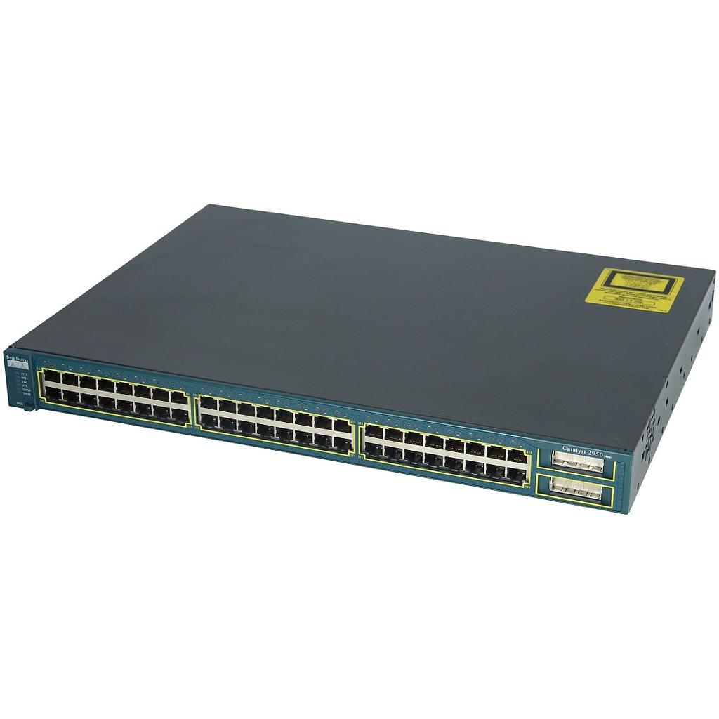 Cisco Catalyst 2950G 48 10/100 Ethernet ports & 2 1000BASE-X GBIC uplink ports, Enhanced Image software