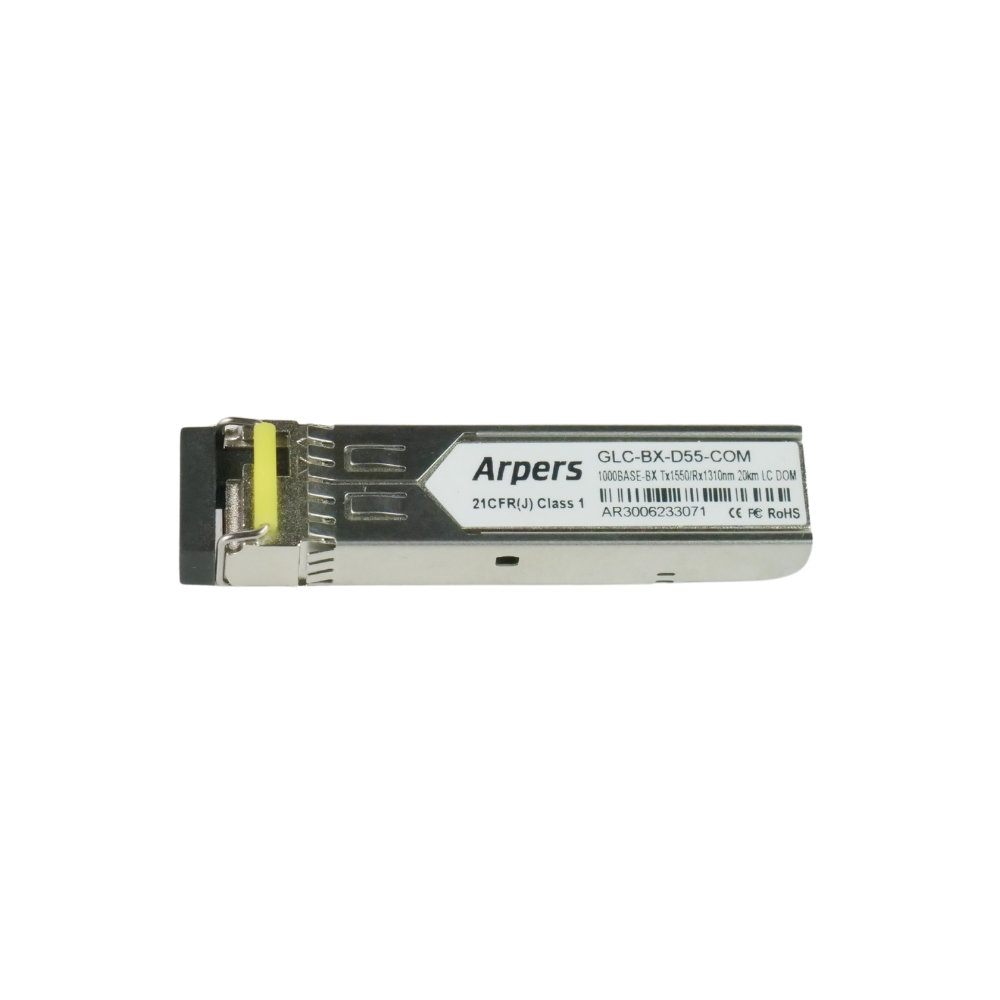 GLC-BX-D55-COM Arpers 1000BASE-BX-D55, Tx1550nm/Rx1310nm, SMF, 20km, LC simplex, DOM for Cisco