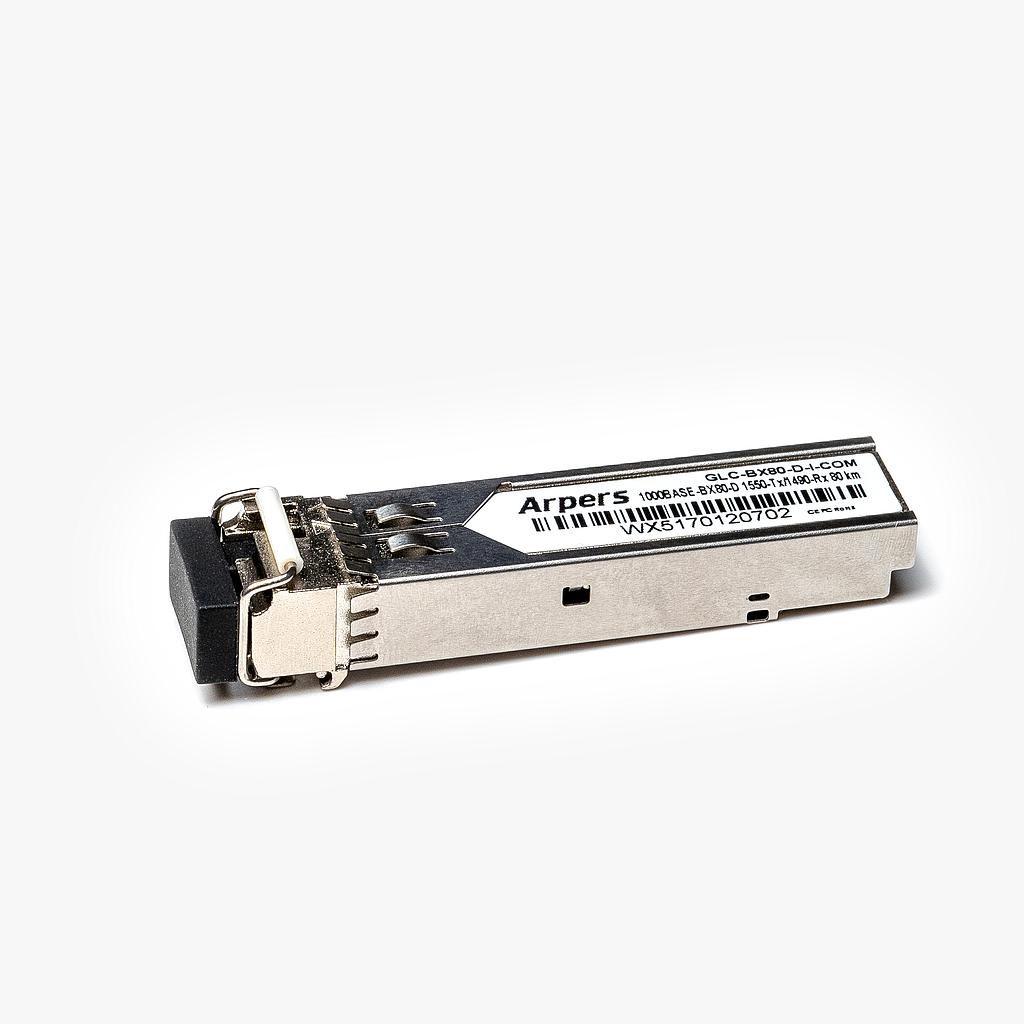Arpers 1000BASE-BX80-D SFP Tx1550nm/Rx1490nm SMF 80km LC Simplex DOM compatible with Cisco