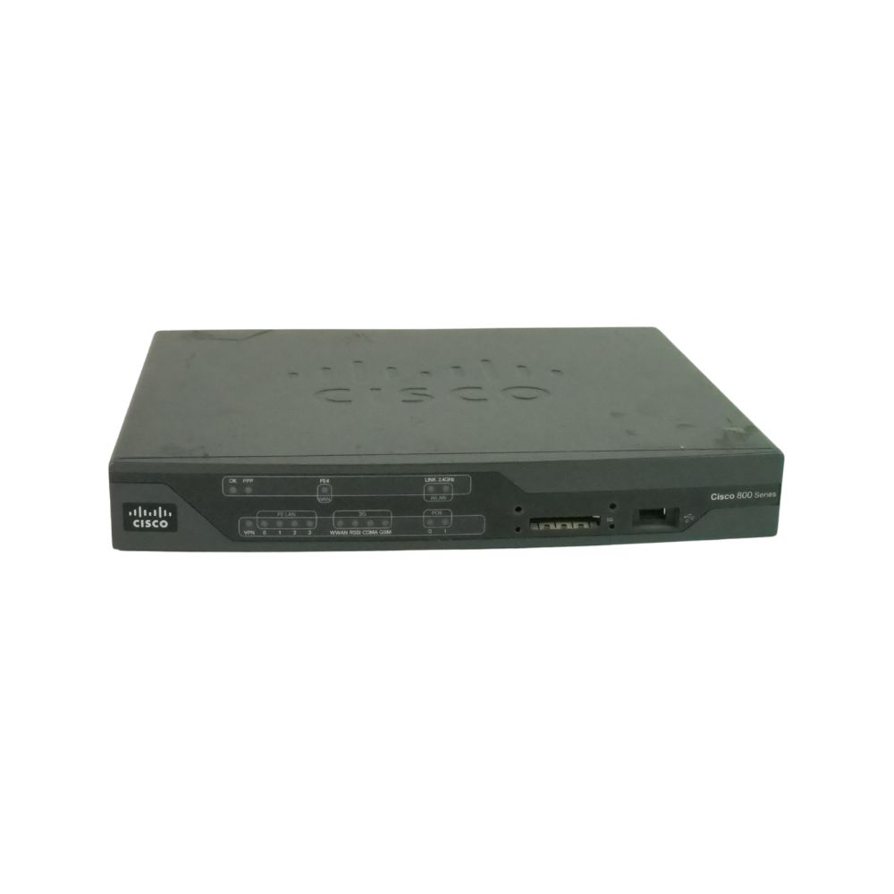 Cisco 881 Fast Ethernet Security Router supporting HSPA/UMTS/EDGE/GPRS—Global SKU with modem option: PCEX-3G-HSPA-G