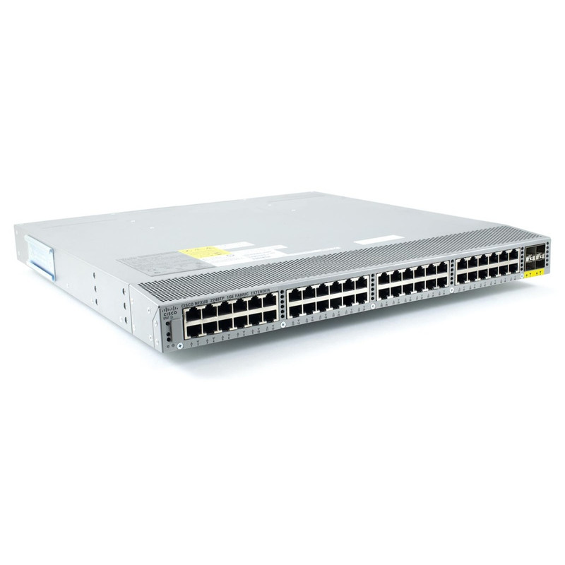 Cisco Nexus 2248TP-E 48 x 100/1000BASE-T RJ-45 host interfaces and 4 x 10 Gigabit Ethernet SFP+ fabric interfaces