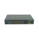 Cisco Catalyst 2960 8 10/100 Ethernet ports,  1 dual-purpose uplink (dual-purpose uplink port has 1 10/100/1000 Ethernet port and 1 SFP-based Gigabit Ethernet port, 1 port active), LAN Base software
