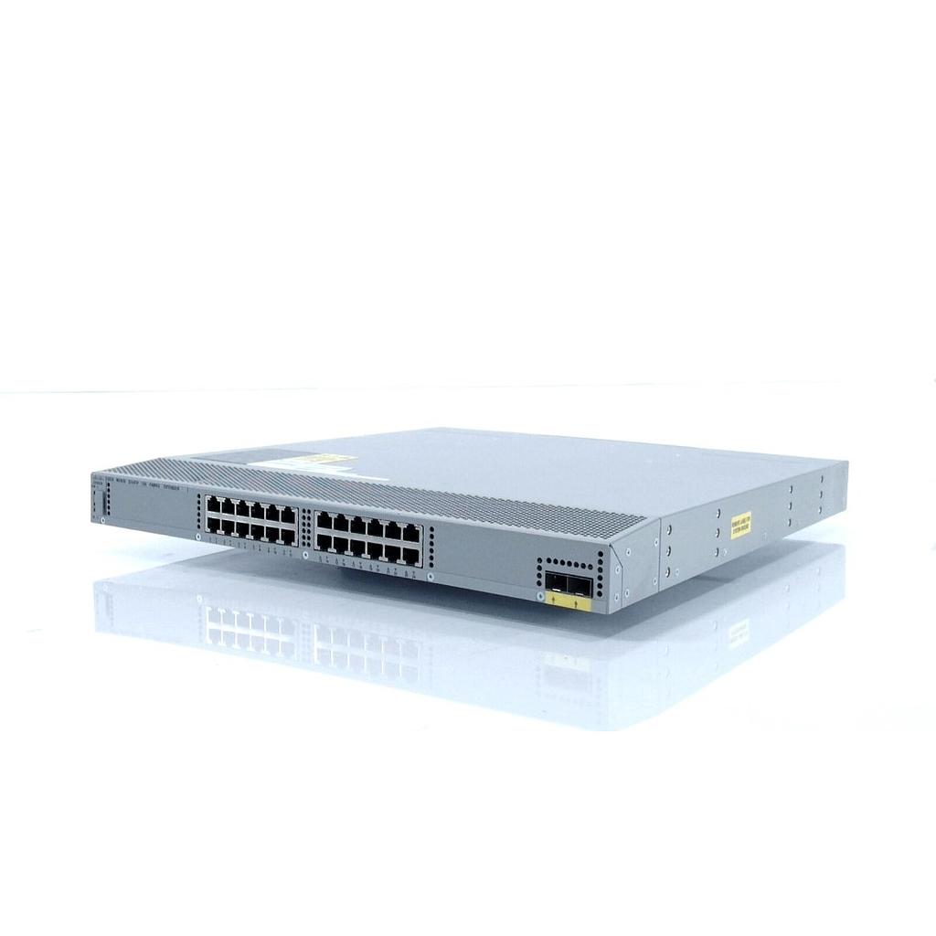 Cisco Nexus 2224TP Series 1GE Fabric Extender, 2 AC PS, 1 Fan Module (Standard Airflow/port side exhaust), 24x100/1000Base-T + 2x10GE (req SFP+)