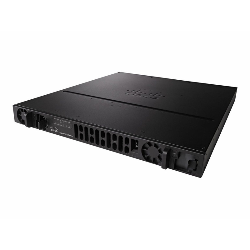 Cisco 4431 ISR with 4 onboard GE, 3 NIM slots, 1 ISC slot, 8GB Flash Memory default, 2 GB DRAM  default (data plane), 4 GB DRAM default (control plane)
