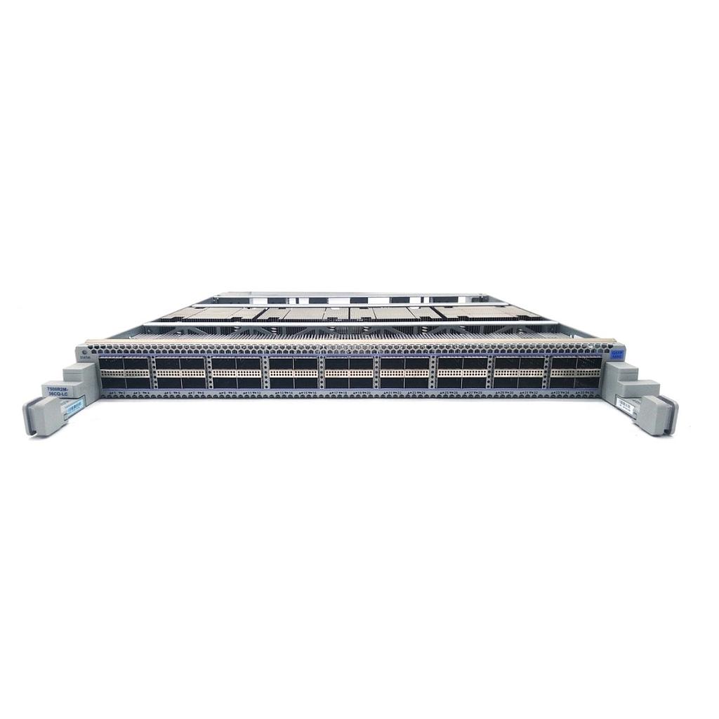 Arista 7500R2 Series 36 port 100GbE QSFP100 with MACsec, wirespeed line card