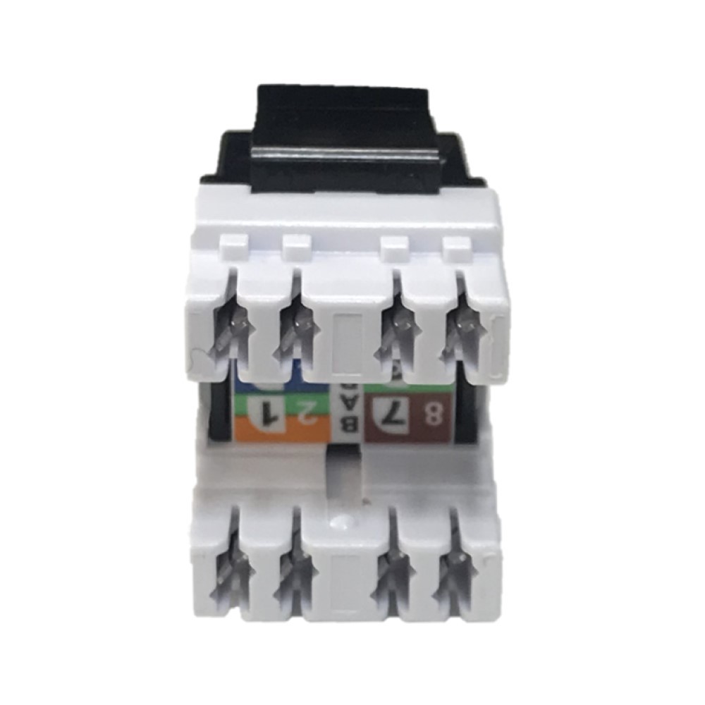 Conector RJ45 Hembra C-6 UTP, 180º, conexión con herramienta, 50μ oro