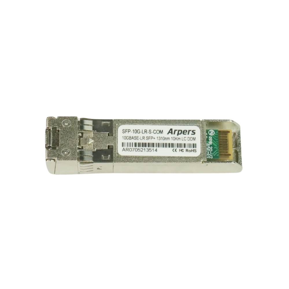 Arpers 10GBASE-LR SFP+ Module,1310nm, 10km, DOM, LC Dúplex SMF S-Class compatible with Cisco
