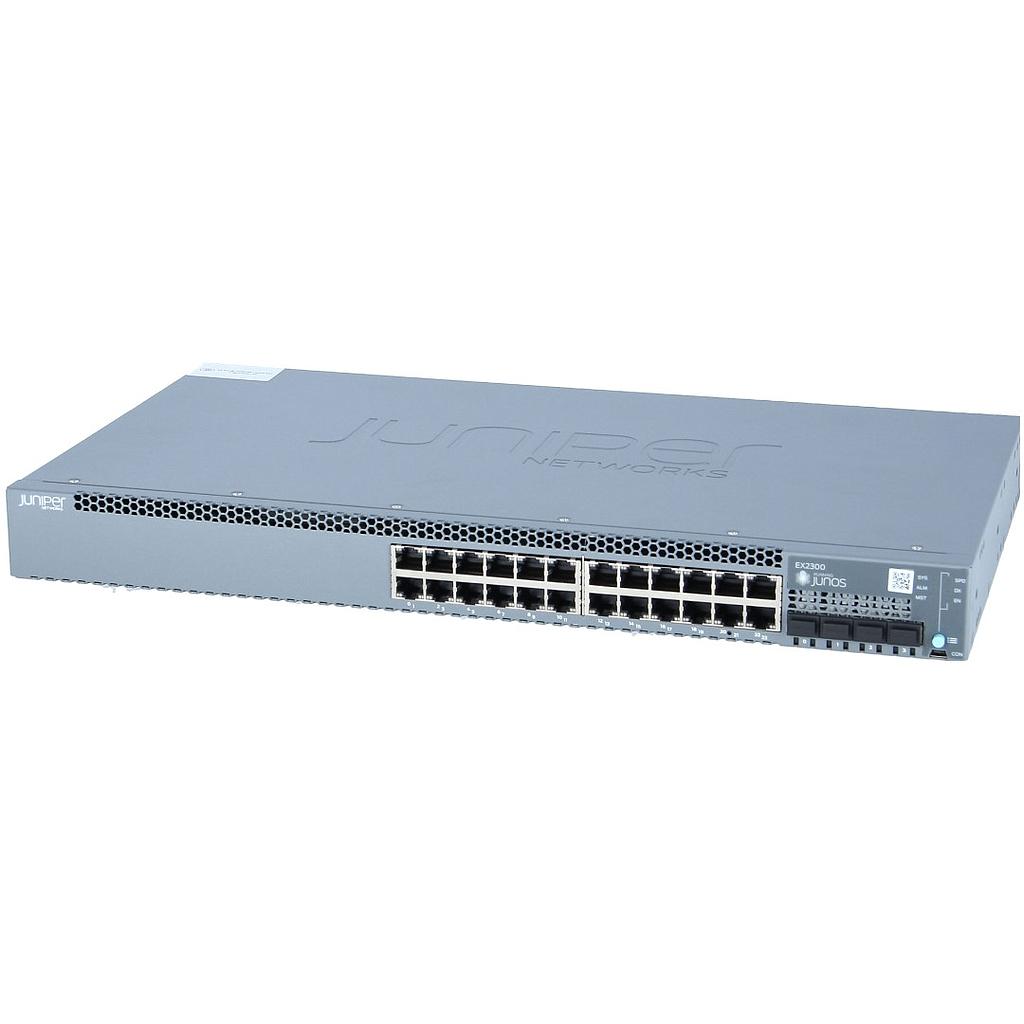 Juniper EX2300 24-port 10/100/1000BASE-T, 4 x 1/10GbE SFP/SFP+ (optics sold separately)