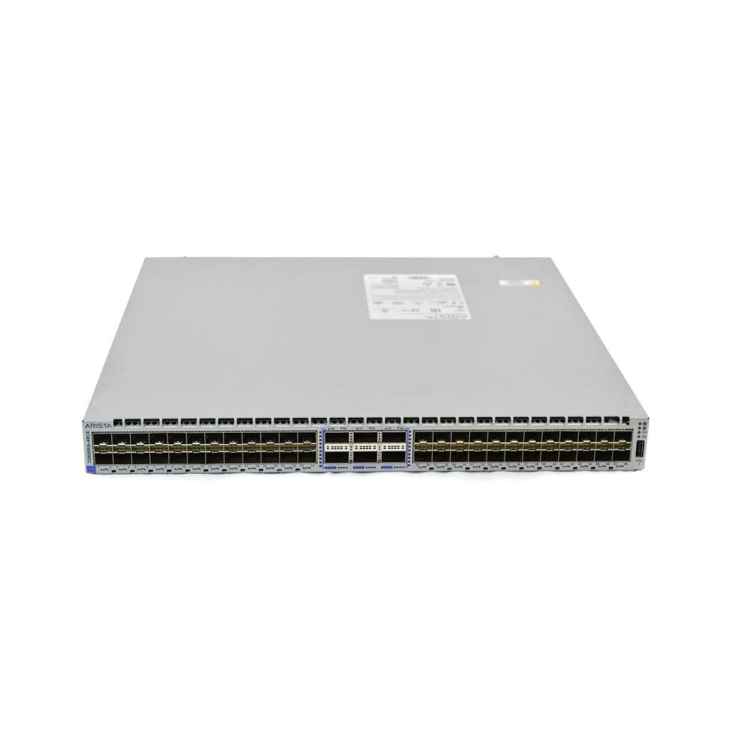 Arista 7280SRA, 48x 1/10GbE SFP+ & 6x 100GbE QSFP switch router, AlgoMatch, front to rear airflow, 2x AC power supplies