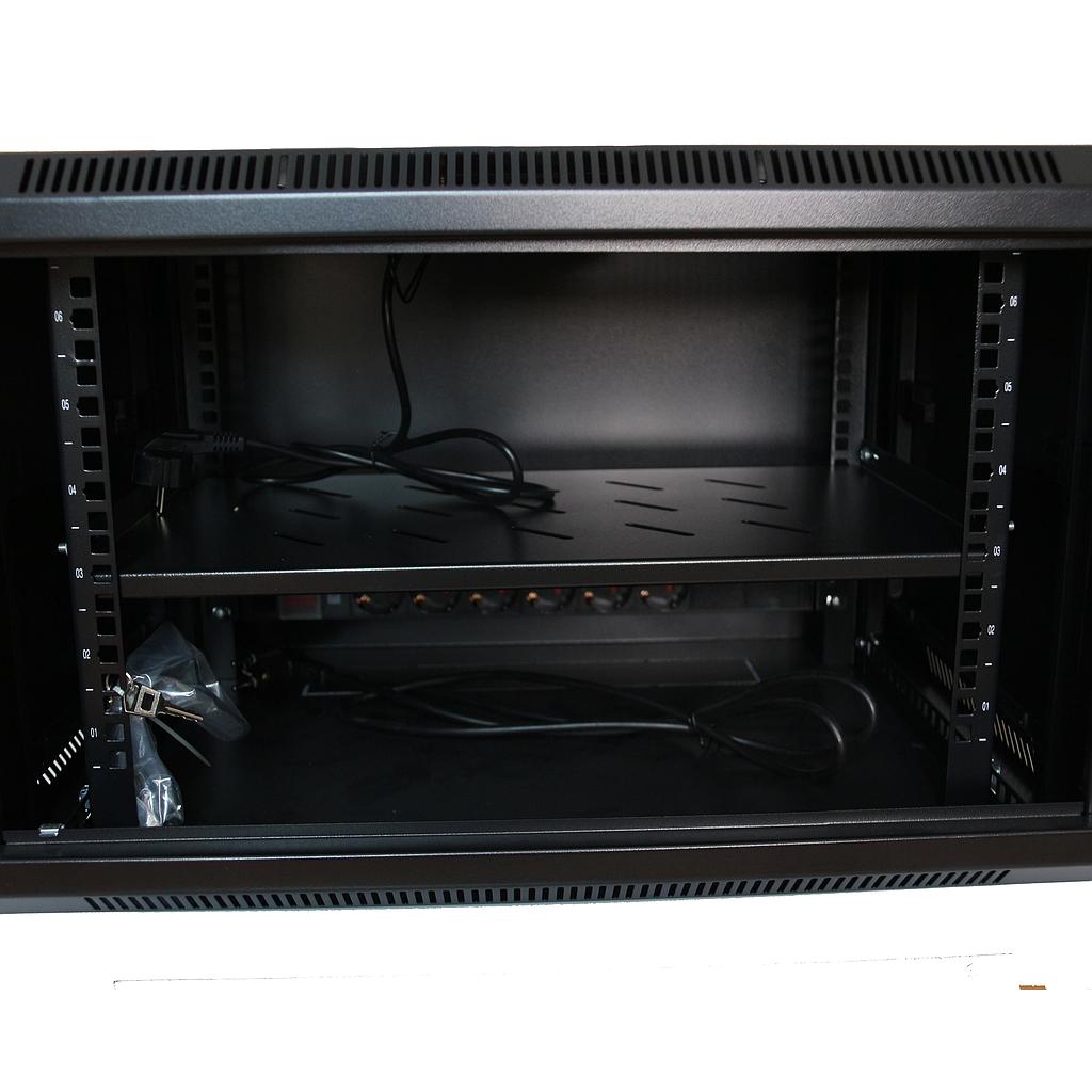Armario Rack Mural 19&quot; Serie GLOBAL K-line 1 cuerpo 12U, fondo 450 mm