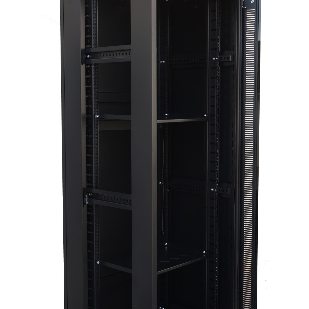 Armario Rack Suelo 19&quot; Serie GLOBAL 42U, fondo 600 mm, desmontado, con accesorios