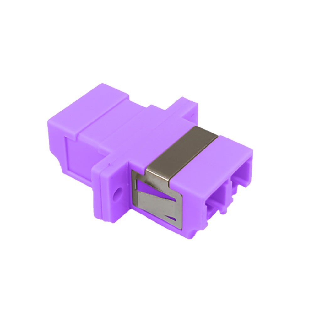 Adaptador F.O. hembra-hembra OM4 MM 50/125 µm LC duplex