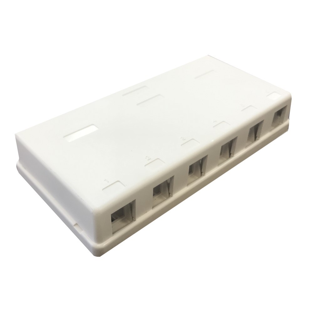 Roseta de superficie modular Keystone, 6 salidas