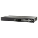 Cisco Small Business 500 Series 24-port 10/100 PoE+ with Gigabit Uplinks (2 combo Gigabit Ethernet & 2 1GE/5GE SFP) Stackable Managed Switch