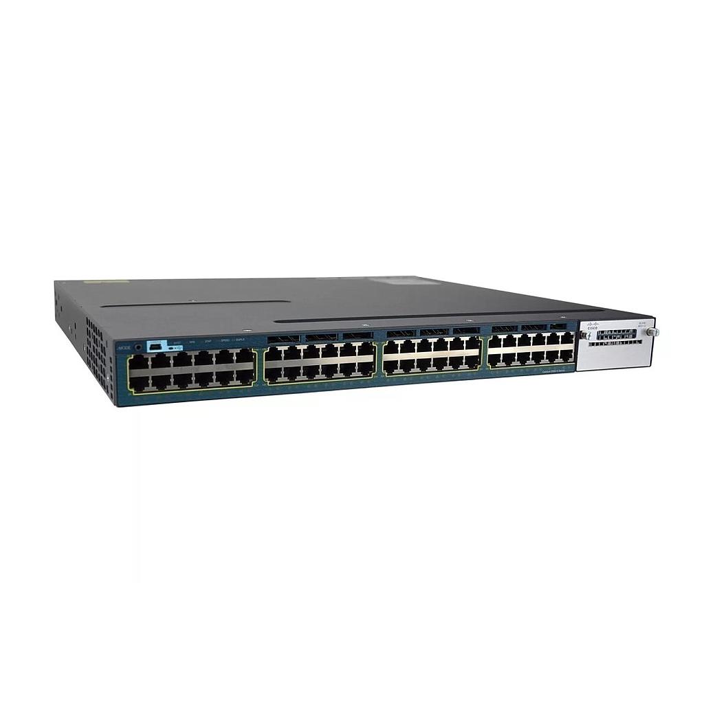 Cisco Catalyst 3560X Standalone 48 10/100/1000 Ethernet ports, with one 350W AC power supply 1 RU, IP Services feature set