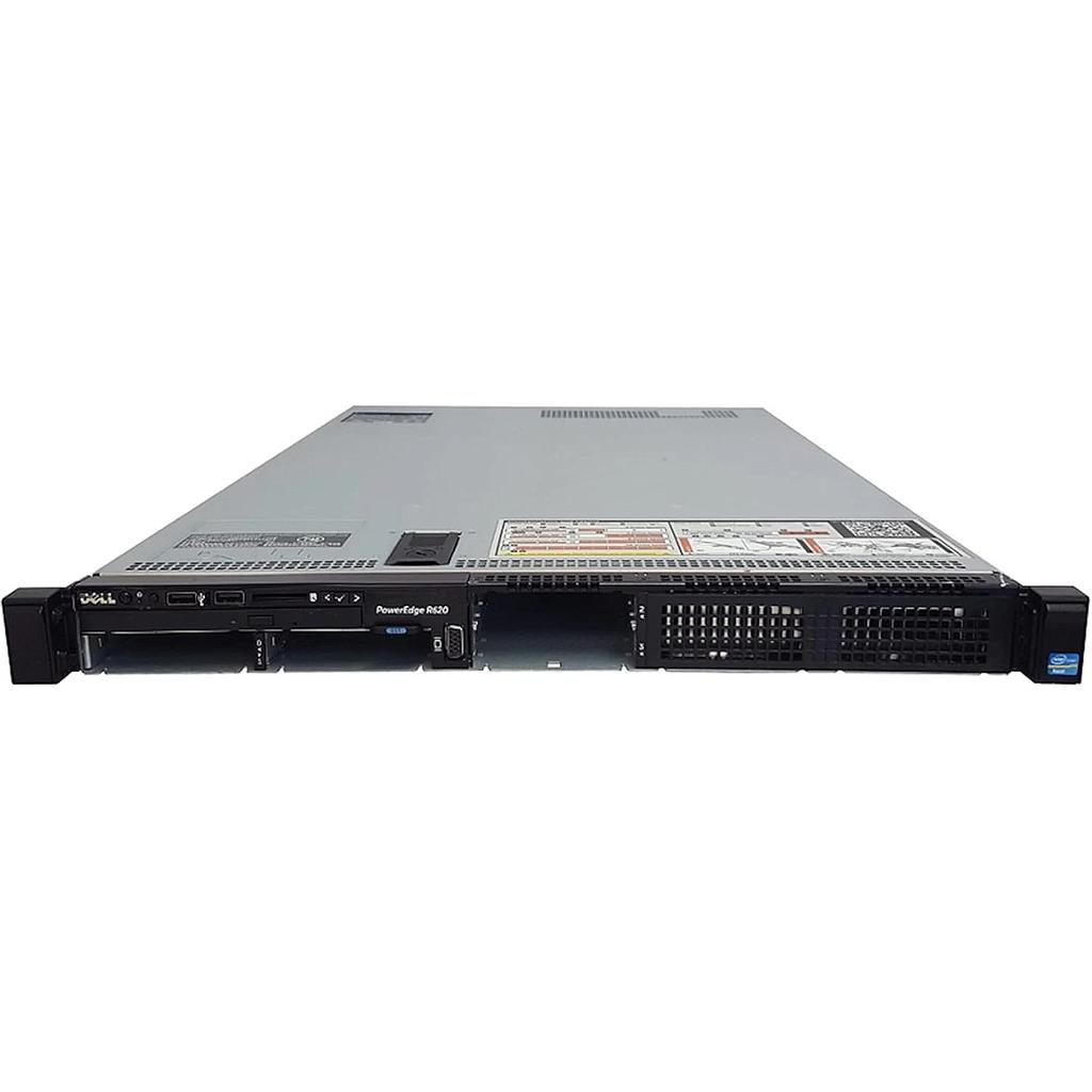 Dell PowerEdge R620, 4 SFF Drive Bays, CTO 1U; PERC S110 (SW RAID); Broadcom 5720 4x1GbE rNDC; iDRAC-7 (Enterprise), V2