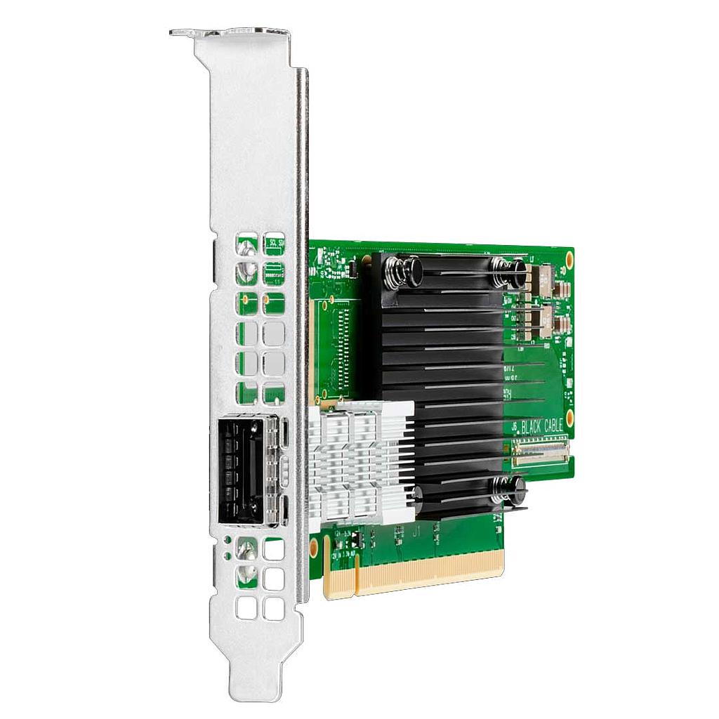 HPE InfiniBand HDR100/Ethernet 100Gb 1-port QSFP56 PCIe4 x16 MCX653105A-ECAT Adapter - High Profile Bracket