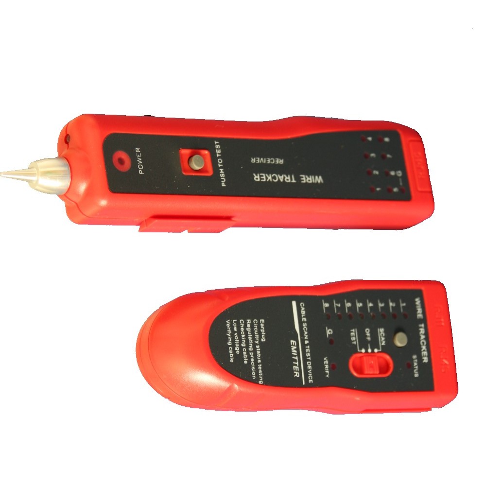 Identificador de pares con generador de tonos y sonda para cableado RJ11/45