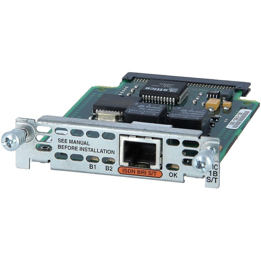 [WIC-1B-S/T] Cisco 1-Port ISDN BRI S/T (requires external NT1)