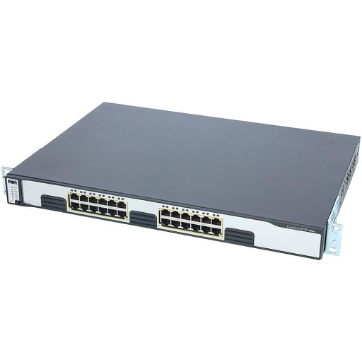 [WS-C3750G-24T-S] Cisco Catalyst 3750G Stackable 24 10/100/1000Base-T Gigabit Ethernet ports, IP Base Software