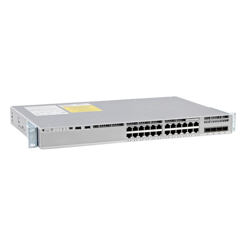 Cisco Catalyst 9200L 24-port PoE+ 4x1G uplink with one 600W AC power supply Switch, Network Essentials