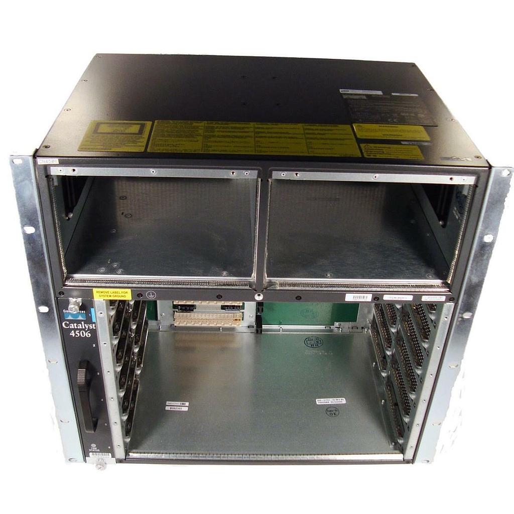 Cisco Catalyst 4506 classic switch (6-slot chassis), fan, no power supply