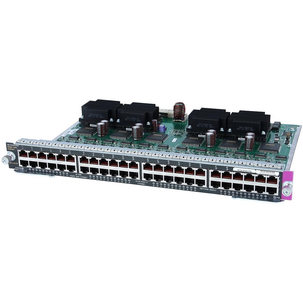 Cisco Catalyst 4500 PoE 802.3af 10/100, 48-Ports (RJ45) Line Card