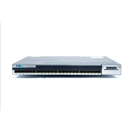 [WS-C3750X-24S-E] Cisco Catalyst 3750X Stackable 24 GE SFP Ethernet ports, with one 350W AC power supply 1 RU, IP Services feature set