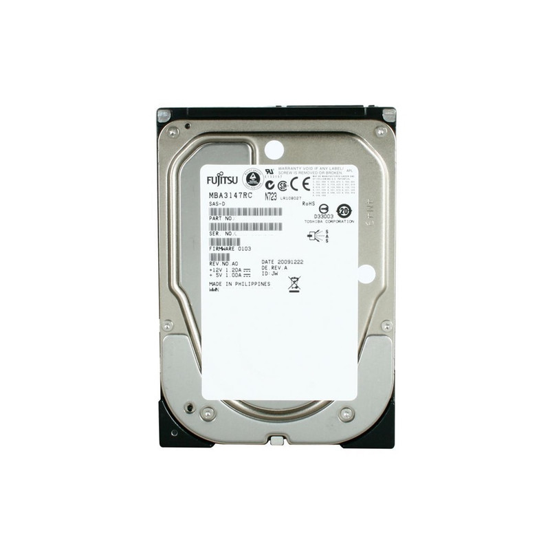 Fujitsu 146GB 15K 3.5-inch SAS 3Gb/s Single Port Hot-Plug Hard Disk Drive