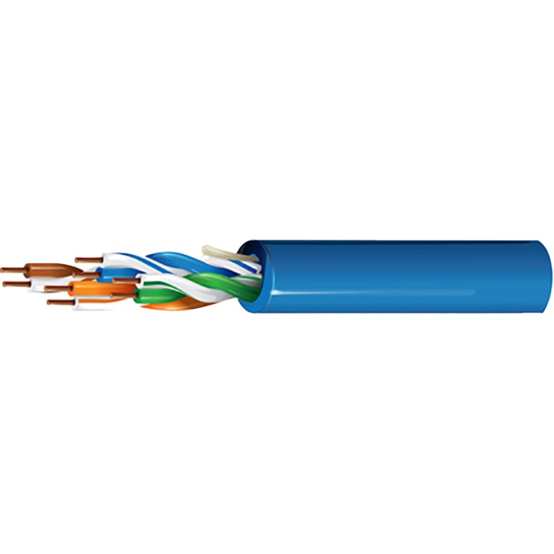 Cable interior rígido C-5E U/UTP, LSZH, Dca, caja 305 m