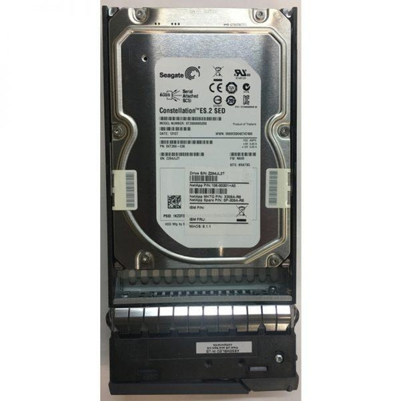 NetApp 3TB 7.2K 3.5-inch NL-SAS 6Gb/s Self-Encrypting Disk (SED) Hard Drive