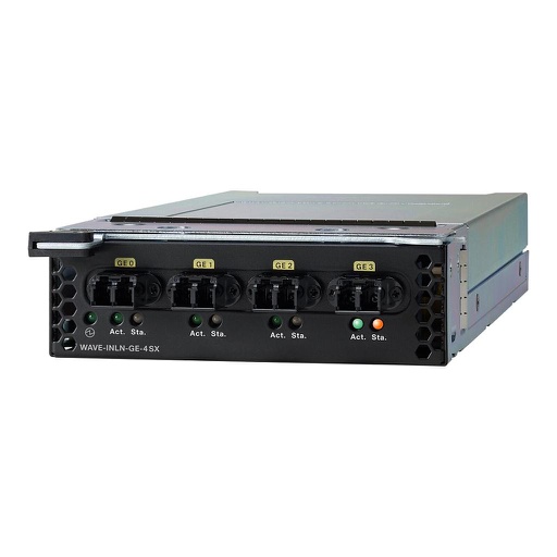 [WAVE-INLN-GE-4SX] Cisco 4-port Gigabit Ethernet Fiber I/O Module for WAVE 7541, 7571, 8541
