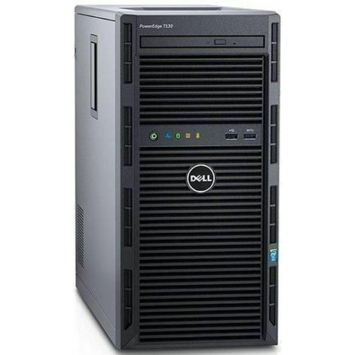 [PET130] Dell PowerEdge T130, 4LFF (wired HDDs) Drive Bays, 1-Socket CTO Mini Tower Server