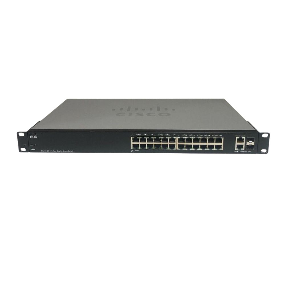 Cisco Small Business 200 Series SG200-26 Smart Switch, 24-Port 10/100/1000 &amp; 2 combo mini-GBIC ports