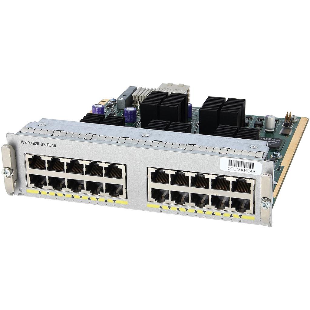 Cisco 20-port 10/100/1000 RJ-45 Half-Card for Catalyst 4900M