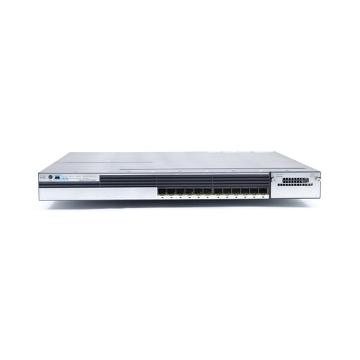 [WS-C3750X-12S-S] Cisco Catalyst 3750X Stackable 12 GE SFP Ethernet ports, with one 350W AC power supply 1 RU, IP Base feature set