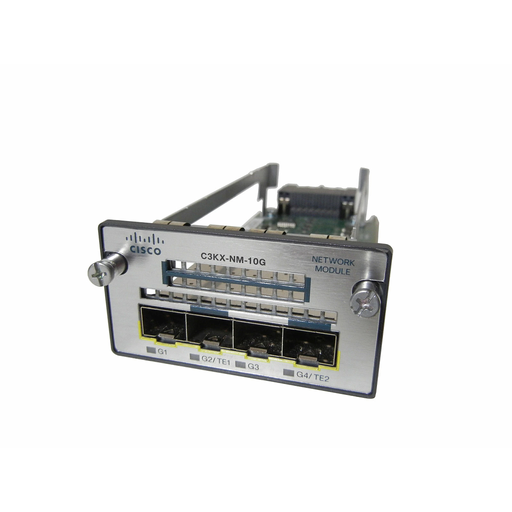 Cisco Two 10GbE SFP+ ports network module with four physical ports with two SFP+ and two regular SFP ports for 3750X and 3560X