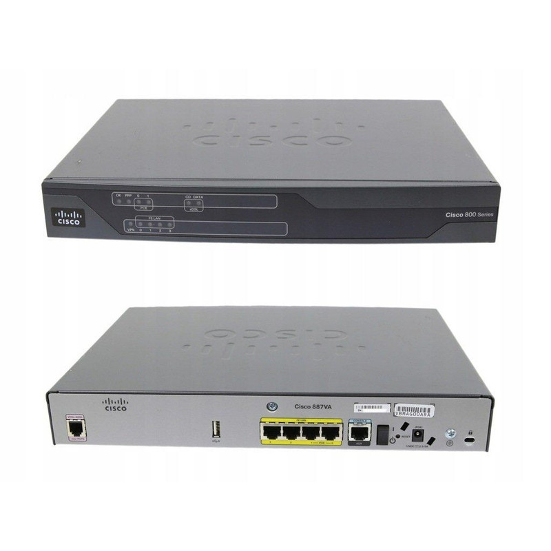 Cisco 887VA ISR router with VDSL2/ADSL2+ over POTS