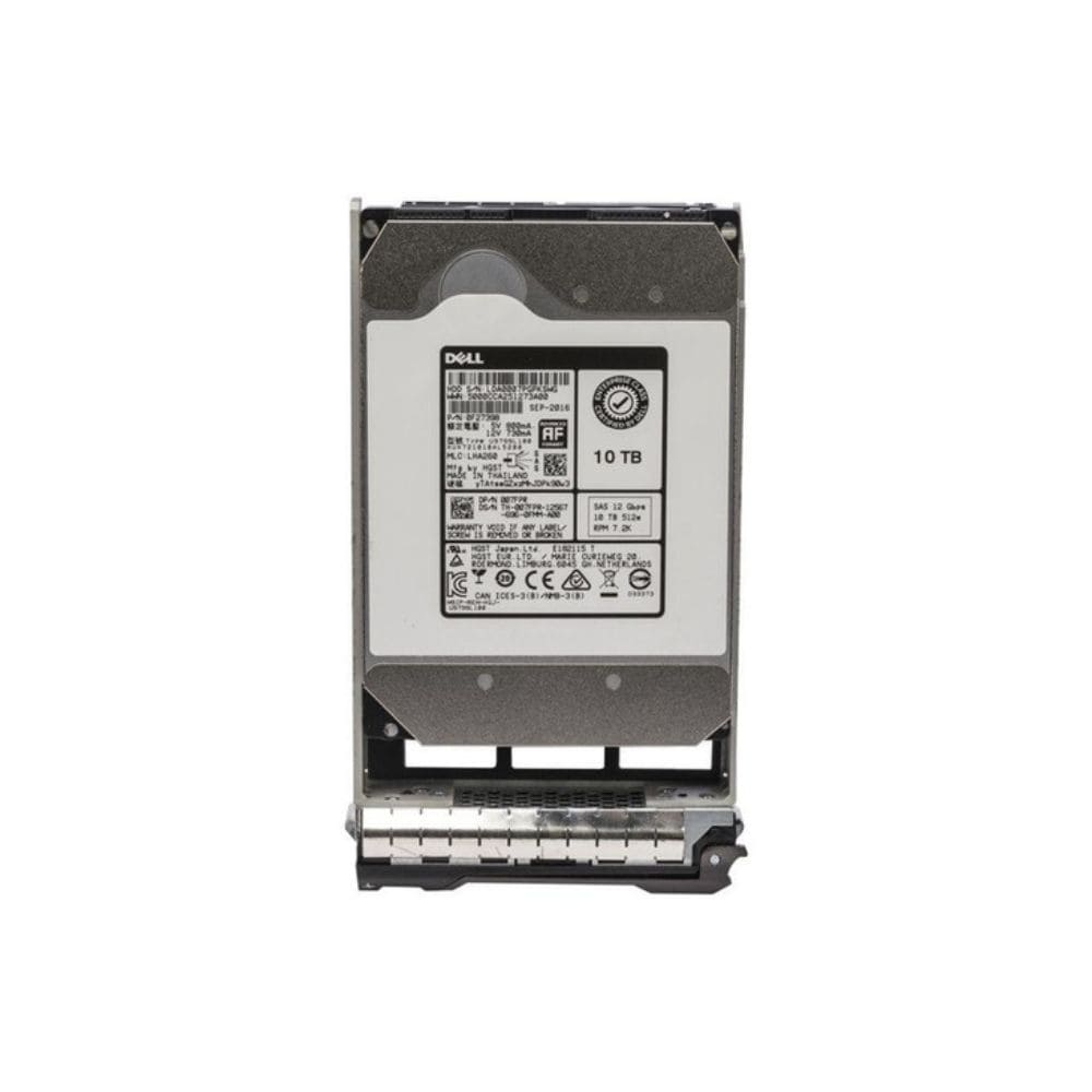 Dell 10TB 7.2K 3.5-inch SAS 12Gb/s 512e Nearline (NL) Hot-Plug Hard Drive w/ caddy 