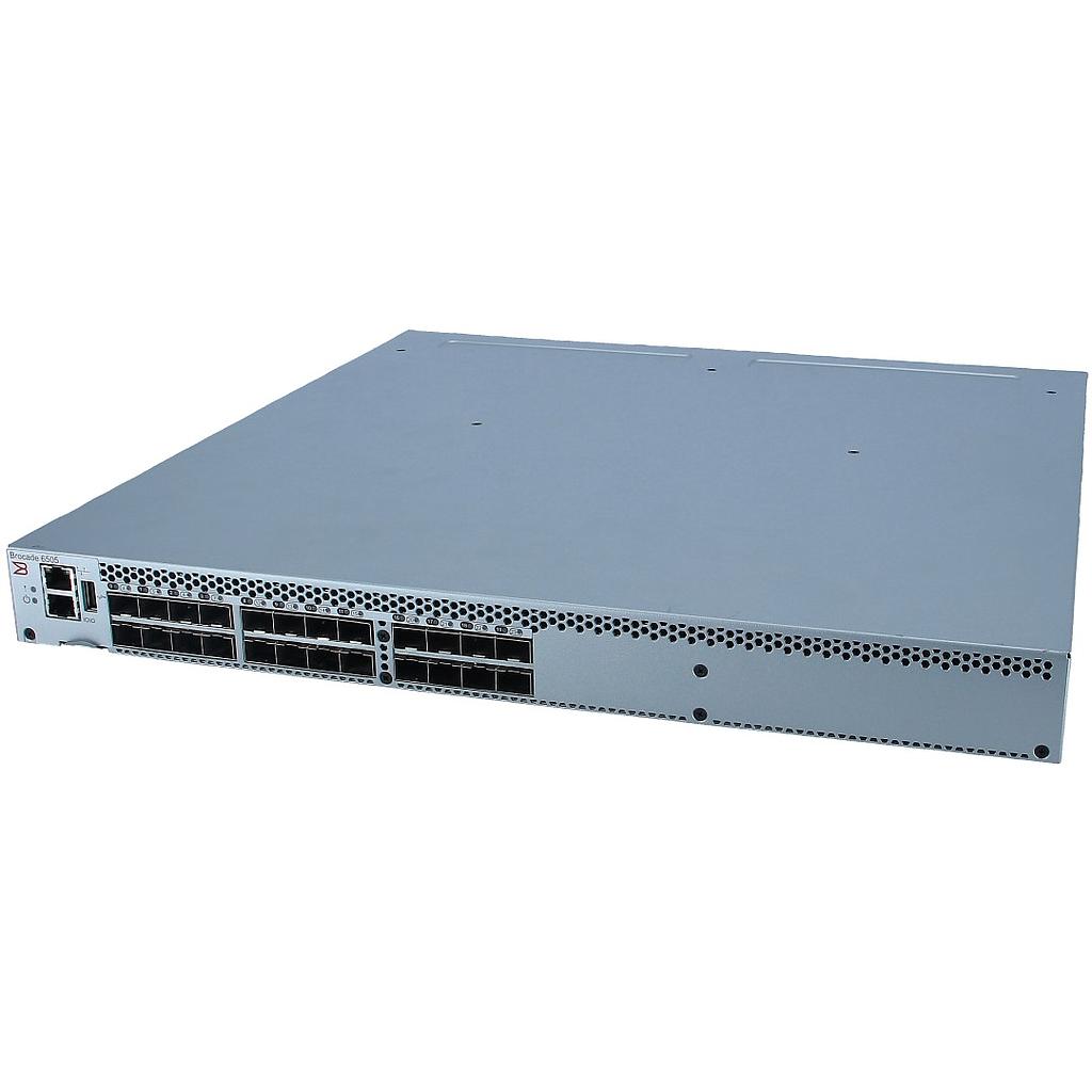 Brocade 6505 24-Port 16G SFP+ Fibre Channel SAN Switch; dual PS, 12 Ports Active