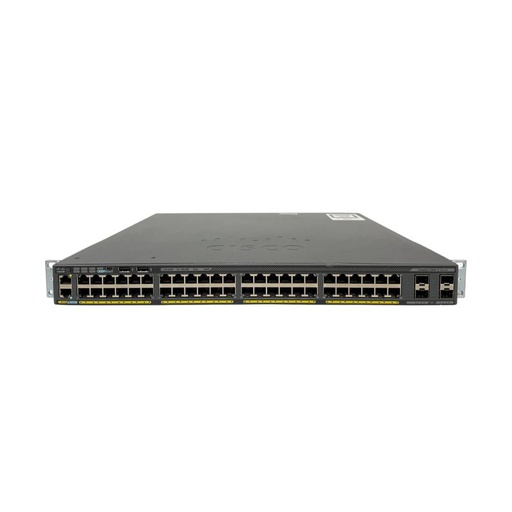 [WS-C2960X-48FPS-L] Cisco Catalyst 2960X 48 10/100/1000 PoE+ ports (PoE budget of 740 W) and 4 SFP module slots LAN Base