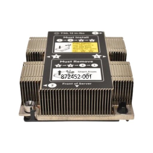 [872452-001] 872452-001 | HPE Heatsink 1U estándar para DL360/DL380 Gen10