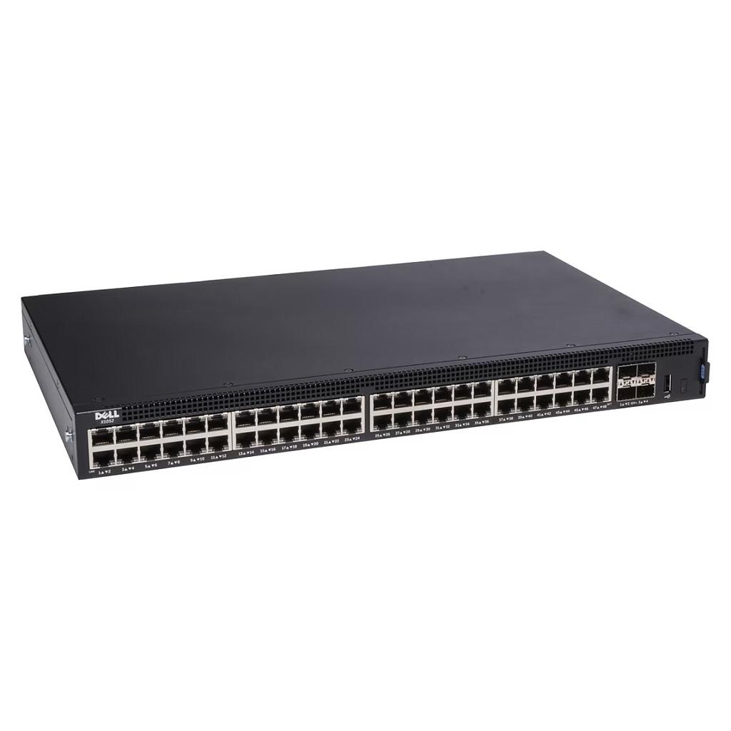 Dell Networking X1052 48Ports 10/100/1000BASE-T + 4 x 10GbE SFP+ ports Smart Managed  Switch